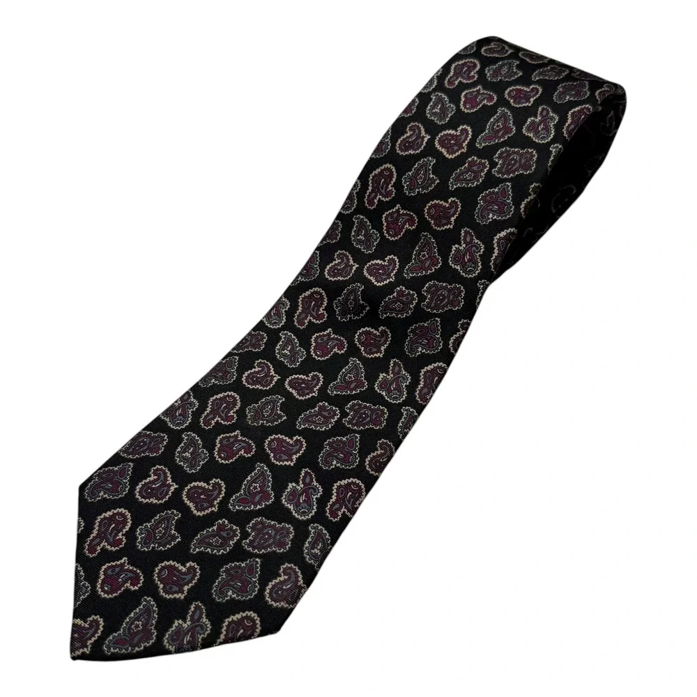 Vintage Christian Dior Paisley Multicolor Patterned Tie Men's‎ Designer